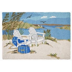 Sally Eckman Roberts Waterside Hooked Wool Rug 2' x 3' by Peking Handicraft‎